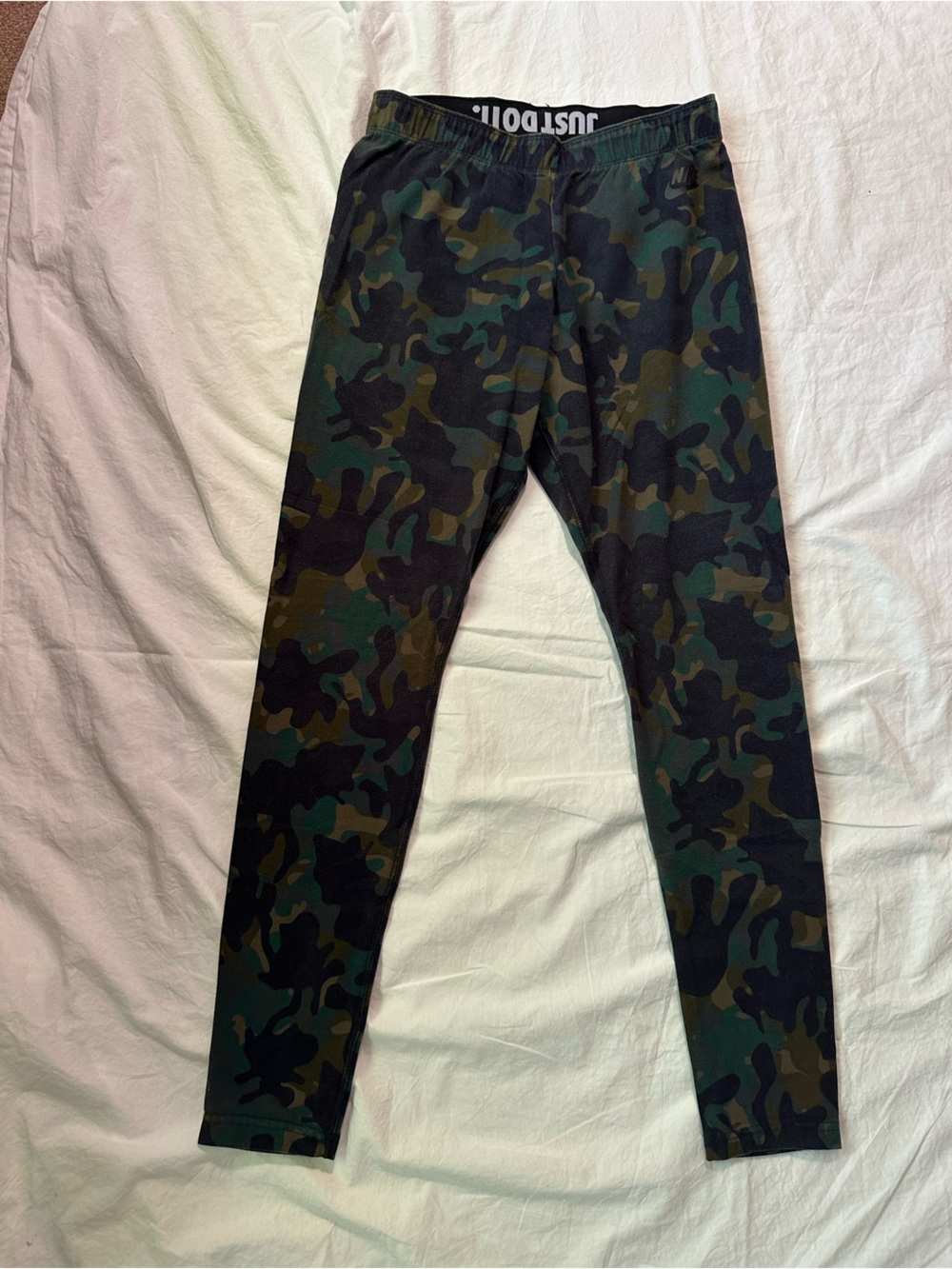 Nike Just Do It Camo Leggings - Green Camouflage